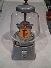 VINTAGE 1946 SILVER KING PENNY COIN OP BULK  VENDING GUMBALL MACHINE DISPENSER picture