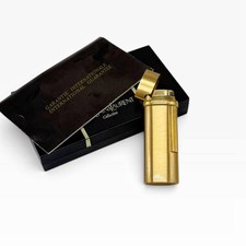 Vintage 1998 YSL Yves Saint Laurent Gold Plated Gas Lighter Box picture