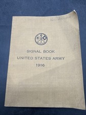 Vintage Original 1916 United States Army Signal Book NAMED WWI Booklet Corps picture