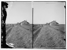 Photo:Railroad Station 1900s Stereoview Rural Depot Tracks Midwest picture