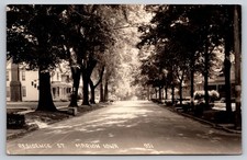 Streetview of Tree-Lined Residence St. Neighborhood, Summer RPPC Marion Iowa picture