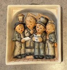 GOEBEL :: 1957-58 ART PLAQUE Bas Relief “QUARTET BOYS” Singing WEST GERMANY picture