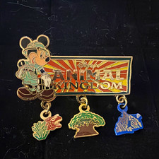 Disney WDW Disney’s Animal Kingdom Mickey Mouse Dangle Single Pin 2007 picture