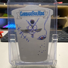 Topps 2022 Garbage Pail Kids Sketch Lowell Isaac  Autographed picture
