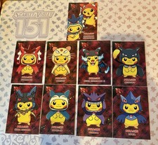 Pokémon Pikachu Poncho Trading Card Lot of 9✨ picture