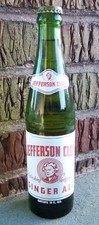 JEFFERSON CLUB SODA BOTTLE 10oz CHARLOTTESVILLE VA VIRGINIA PEPSI COLA BOTTLING picture