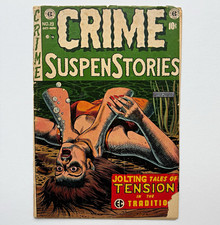 Crime SuspenStories 19 EC 1953 SOTI book lower grade classic pre-code cover picture