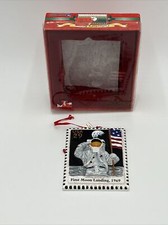 Kurt Adler USPS First Moon Landing 1969 Stamp Style Ornament, 1998 picture