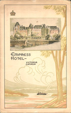 1940 EMPRESS HOTEL vintage dinner menu VICTORIA, CANADA Canadian Pacific Cruise picture