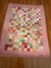 vintage 1950-1960 log cabin quilt picture