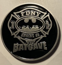 FDNY Engine 26 ‘The Batcave’ Collectible Coin - Silver picture