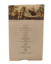 Vintage May 30th 1963 Holland America Line Nieuw Amsterdam Luncheon Menu Card picture