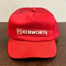 Vintage Red Mesh Trucker Snapback Hat Cap Top Ace Style 30C Size 7-1/8 picture