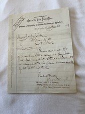 516.US Office Of Signal Corp Barometer Request letter 1879 War Dept Arctic Exp. picture