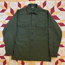 Vintage 60s US Army OG 107 Shirt 14.5x33 Vietnam War picture