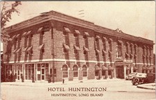 HOTEL HUNTINGTON : HUNTINGTON, LONG ISLAND, NY: VINTAGE POSTCARD 1939 picture