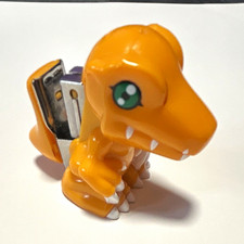 Vintage 1999 Bandai Digimon Agumon Mini Desk Stapler Novelty Anime Figure picture