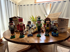 Large Lot of Vintage Wooden Nutcrackers – 25 Assorted Figures picture