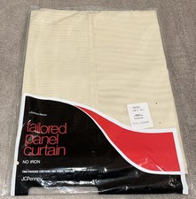 NOS JC Penney Fashion Manor Tailored Panel Curtains No Iron Camel Beige 52x84” picture