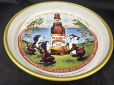 VINTAGE 1959 Stegmaier Metal Beer breweriana Poconos Serving Tray picture