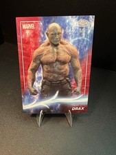 2025 Topps Chrome Marvel Studios | Drax | Red Wave Refractor 5/5 #44 picture