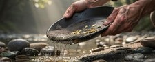 5 lbs Motherlode ancient river bed Gold Pay Dirt, Gold, unsearched Pay dirt  picture