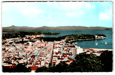 Postcard Aerial View of the harbor in Fort-de-France Martinique picture