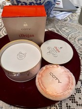 Vintage Coty L'Origan Dusting Powder 5.25oz Box w/ Puff Complete Boxed picture