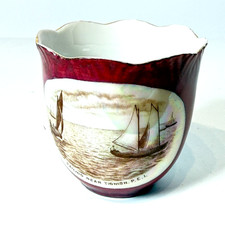 SAILING NEAR TIGNISH PEI CANADA ANTIQUE Souvenir CHINA TRINKET CUP picture
