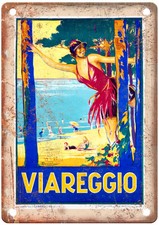 Vintage BUSI Adolfo Viareggio 1927 Travel Poster Retro Look Sign T1170 picture