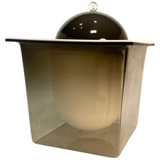Atomic Mod Server MCM Lucite Ice Bucket Space Age Dome Vintage Mid Century picture