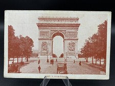 ARC DE TRIOMPHE, Antique French Postcard, Paris, ÉMILE J. BANNIER, unused, rare picture