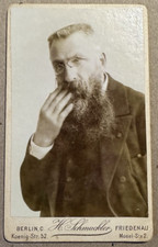 Auguste Rodin CDV photo Carte de visite Berlin German sculptor artist Wein picture