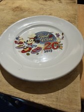 (4) Unused 2015 Disney Epcot Food & Wine Festival 20th Anniversary Plates picture