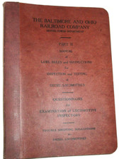 Vintage 1948 Baltimore Ohio Railroad Rules & Regulations Book Part 2 picture