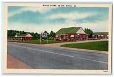 c1940s McRae Court Exterior Roadside McRae Georgia GA Unposted Signage Postcard picture