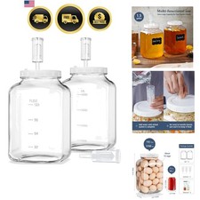 1.5 Gallon Large Fermentation Jars, Wide Mouth Glass Mason Jar picture