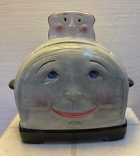 Vintage Clay Art San Francisco Toaster Cookie Jar Toast Handles 1990s 10