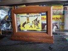 Vintage Aquarium 1980's TetraMin Fish Food Advertising Sticker Framed Tabletop  picture