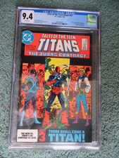 Tales of the Teen Titans #44 CGC 9.4 (1984) Origin of Deathstroke  WHITE PAGES picture