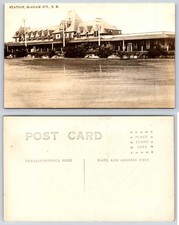 McAdam Junction New Brunswick Canada Grand Railroad Station RPPC Postcard AZ586 picture