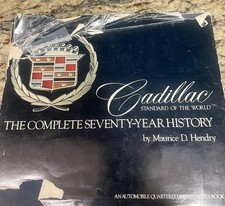 Cadillac Standard Of The World Complete 75 Year History HC Book Hendry First Ed picture