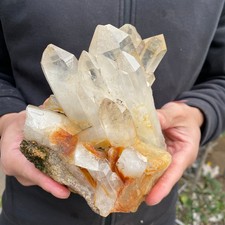 4.1lb A+Large Natural clear white Crystal Himalayan quartz cluster /mineralsls picture