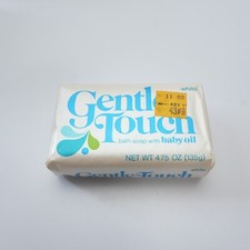 Vintage Gentle Touch Bath Soap Bar with Baby Oil 4.75 oz White Movie TV Prop picture