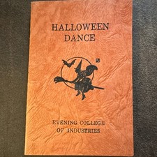 Vintage Halloween Dance Card Carnegie Institute of Technology 1941 Ephemera picture