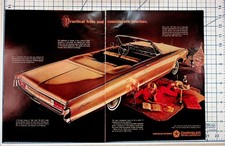 1960s Chrysler Newport Convertible Original 2-Page Car Magazine Ad Vintage Auto picture