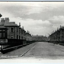 c1910s Jordanhill Glasgow RPPC Selborne Road Residential Street Scotland PC picture