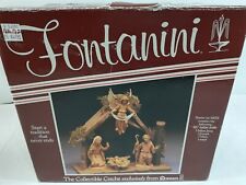Vintage Fontanini Christmas Manger starter and extras (11 pieces) Italy 1988 VGC picture