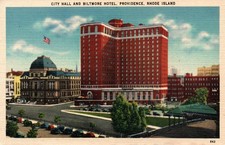 City Hall And The Biltmore Hotel Providence Rhode Island RI Unposted Postcard picture