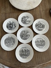 1800's NAPOLEON BONAPARTE Societe Ceramique Maastricht COLLECTOR Plates Set of 7 picture